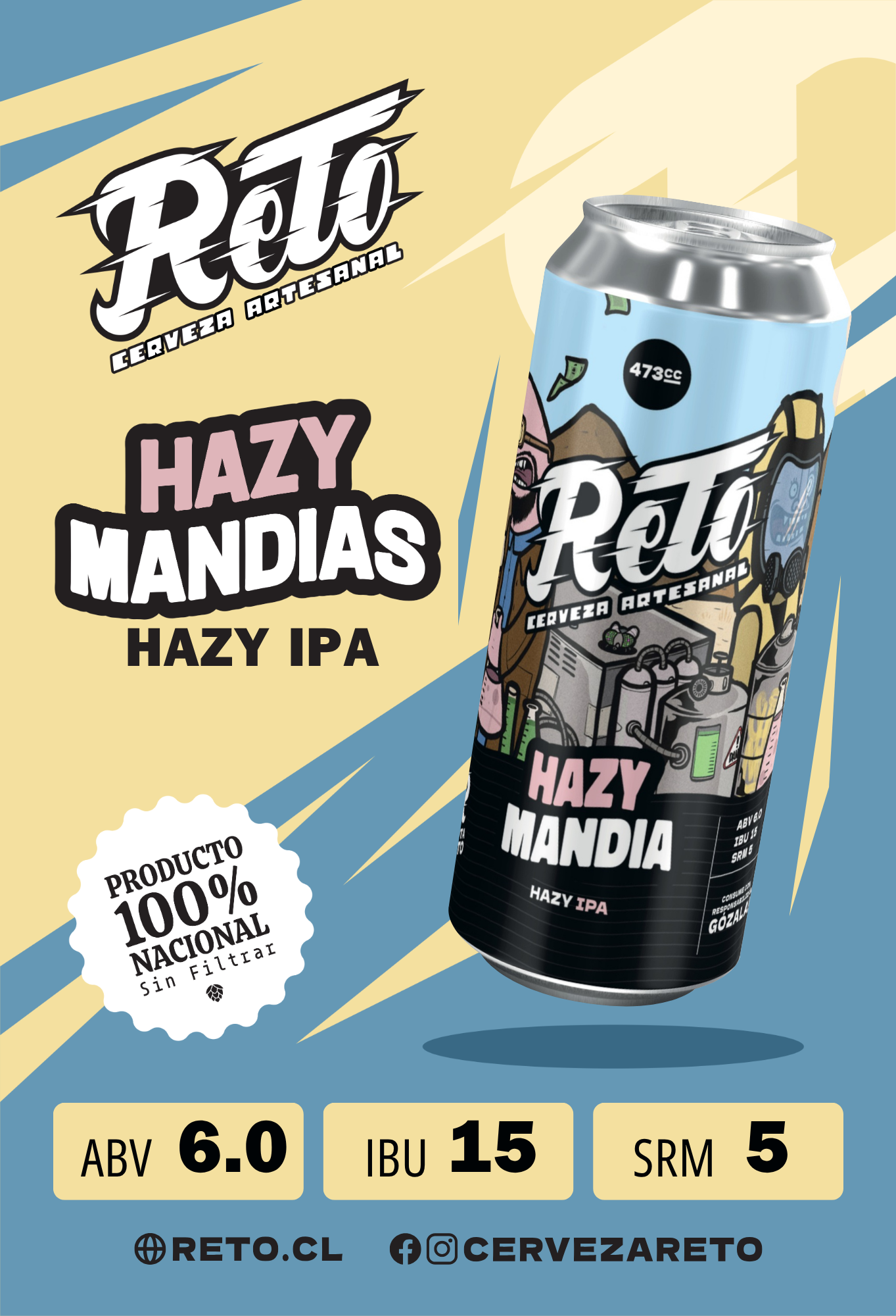 5x Hazymandia - HAZY IPA 473CC