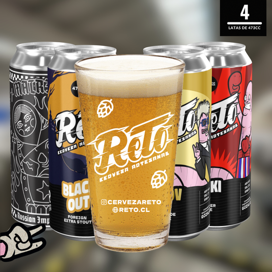 Pack Oscuro + Vaso [FourPack]