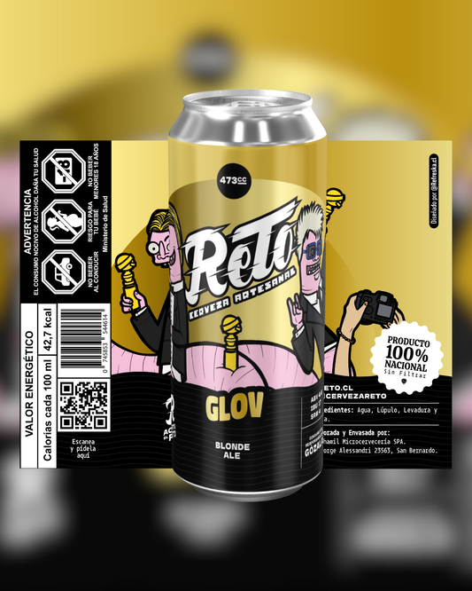 5x Glov -BLONDE ALE 473CC