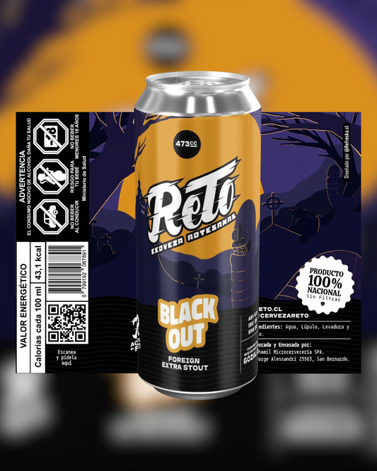 5x BlackOut - FOREIGN EXTRA STOUT 473CC