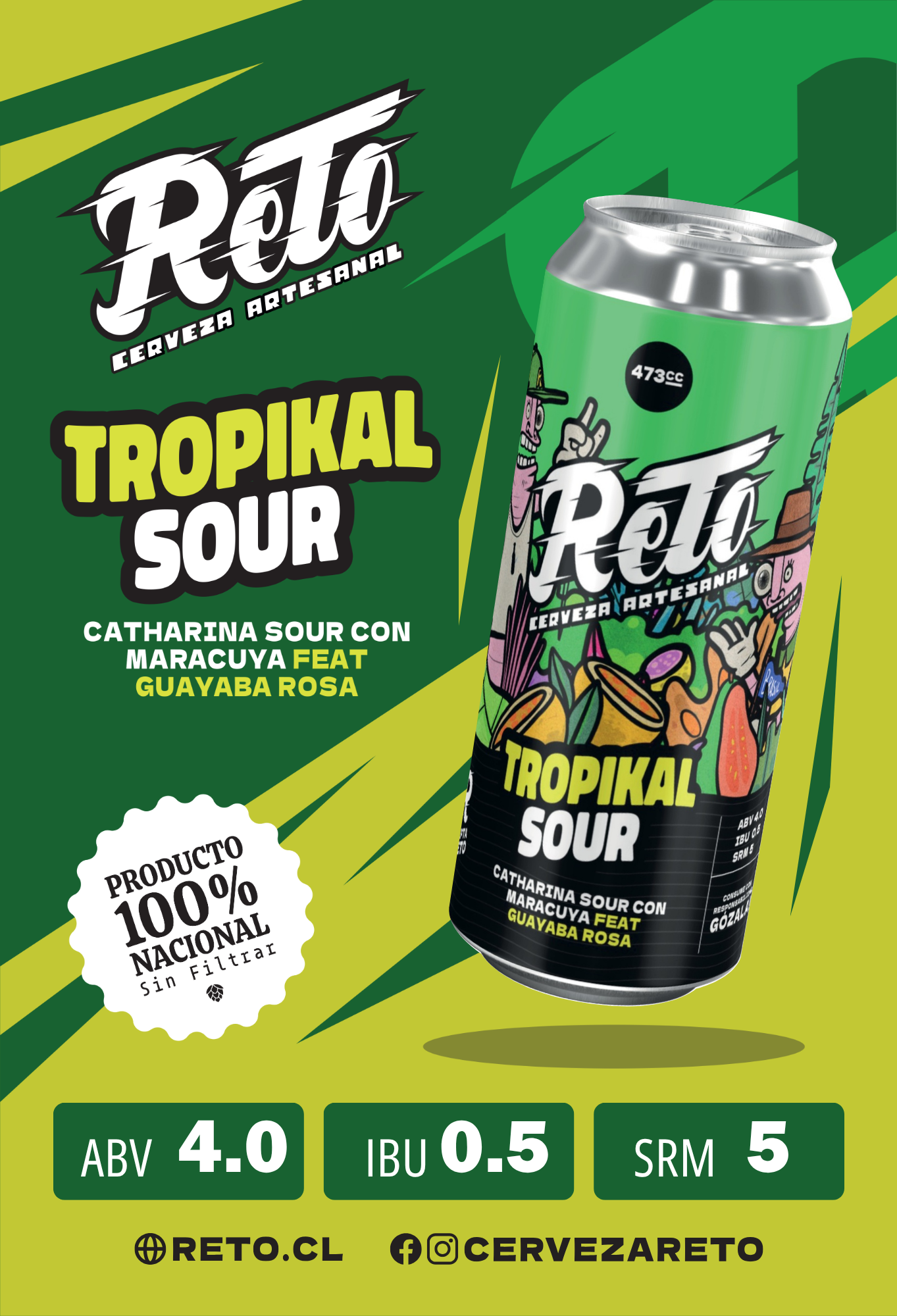 5x Tropikal Sour - CATHARINA SOUR CON MARACUYÁ Y GUAYABA ROSA